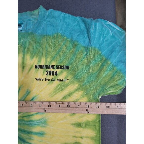 "I SURVIVED" HURRICANE SEASON 2004 Tie Dye T Shirt SZ M Charley Frances Ivan FL - Picture 8 of 9